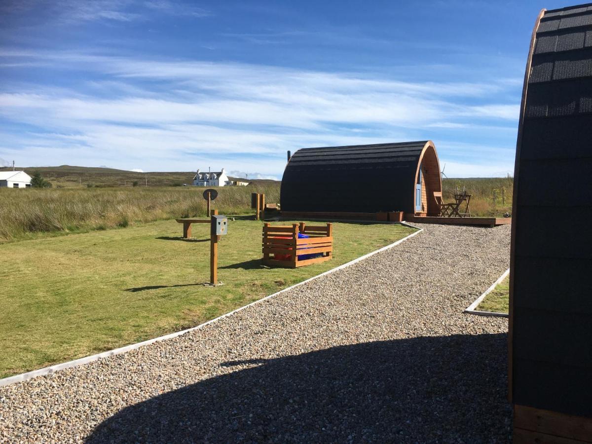 kilcamb camping Pods Hotel Edinbane Bagian luar foto