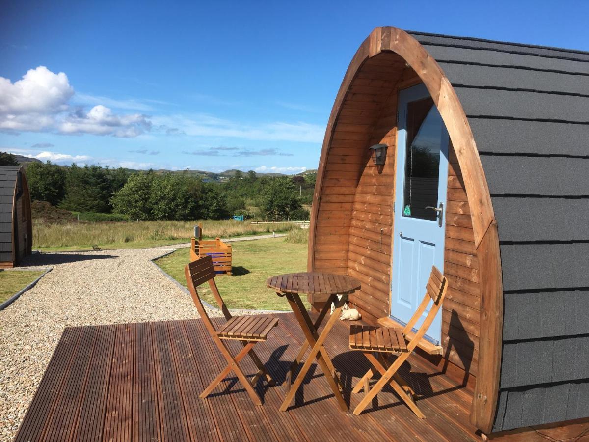 kilcamb camping Pods Hotel Edinbane Bagian luar foto
