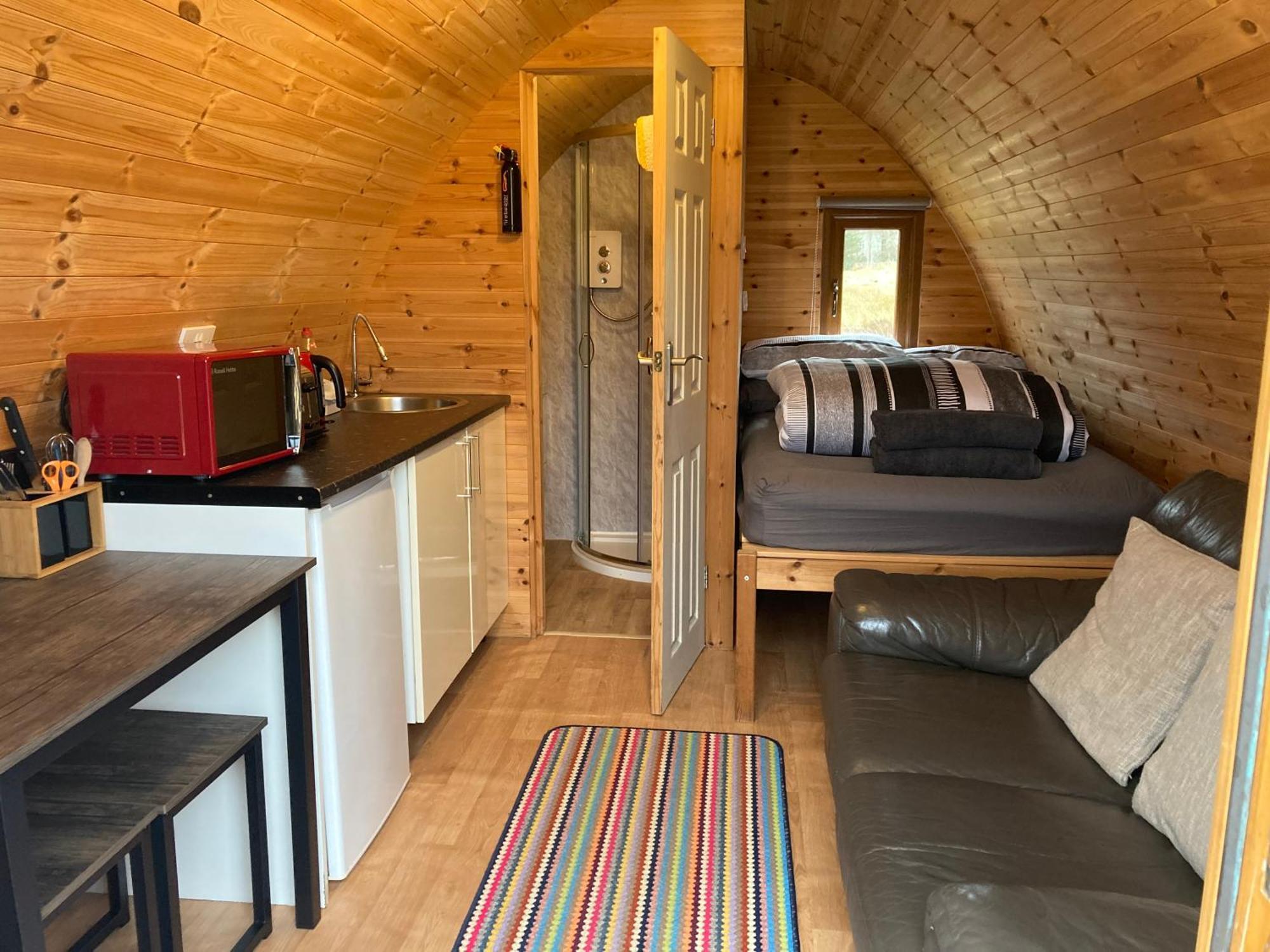 kilcamb camping Pods Hotel Edinbane Bagian luar foto